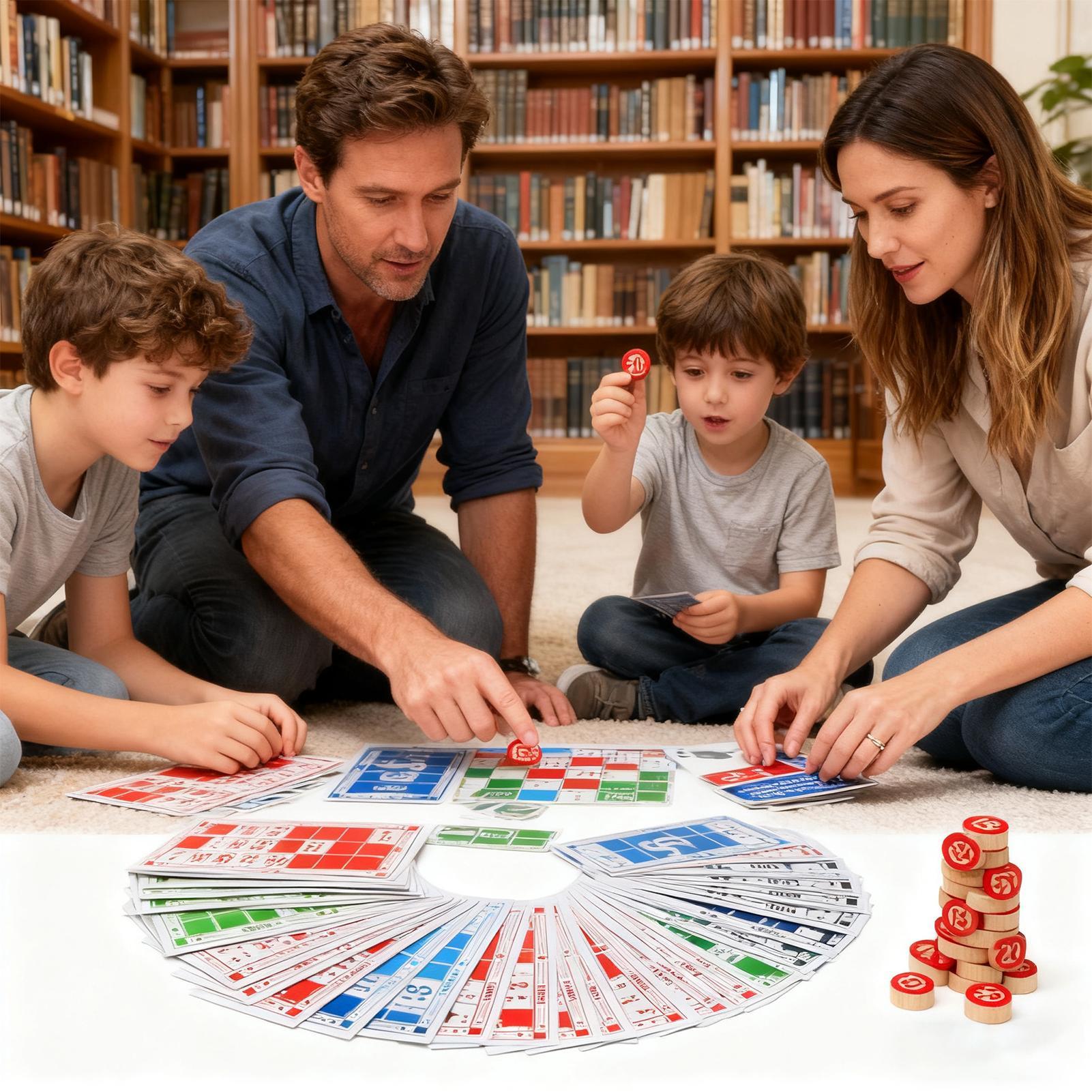 Play Friends Party Games - Набор бинго, забавные винтажные деревянные игрушки,