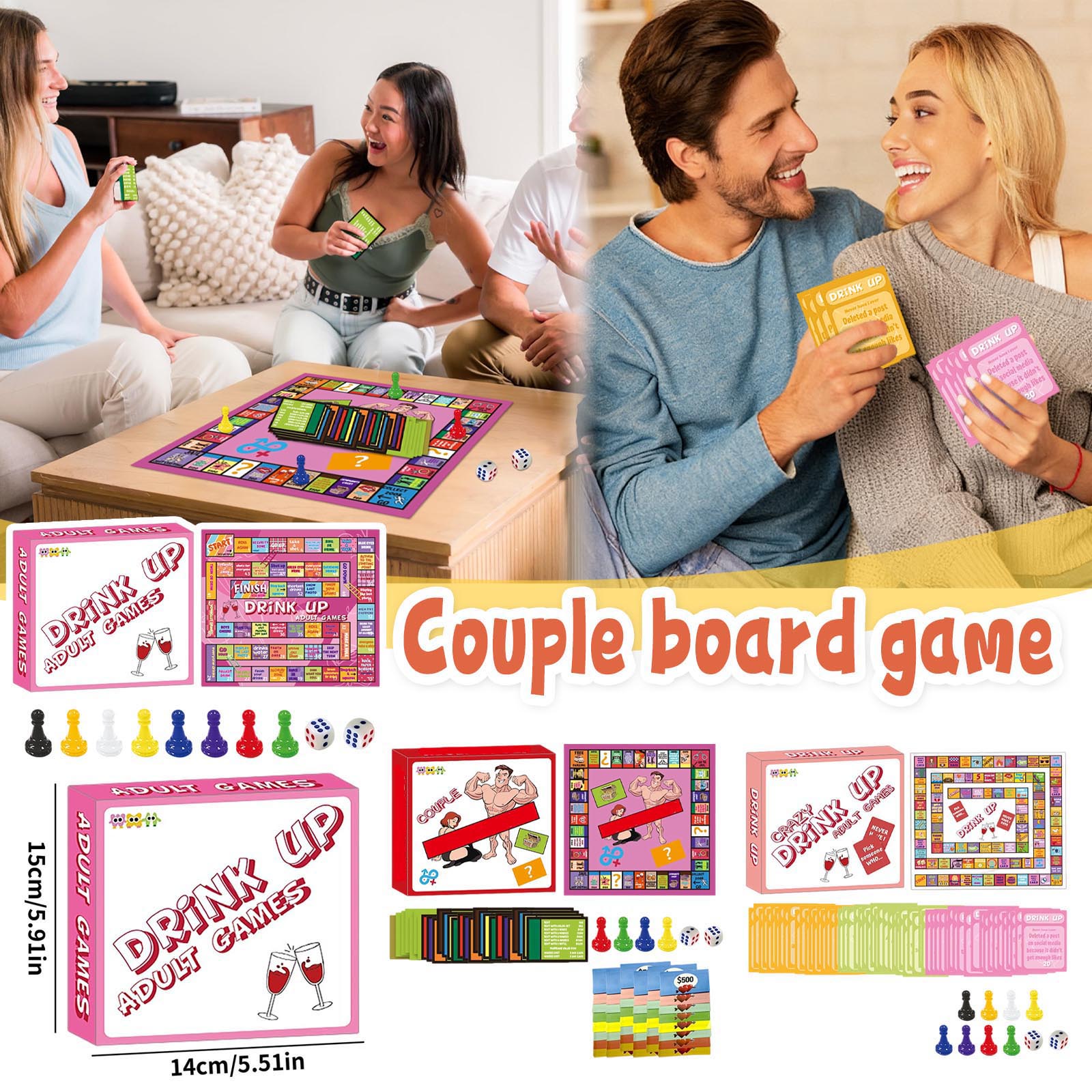 Play Friends Party Games - Настольная настольная игра для пар, подходящая