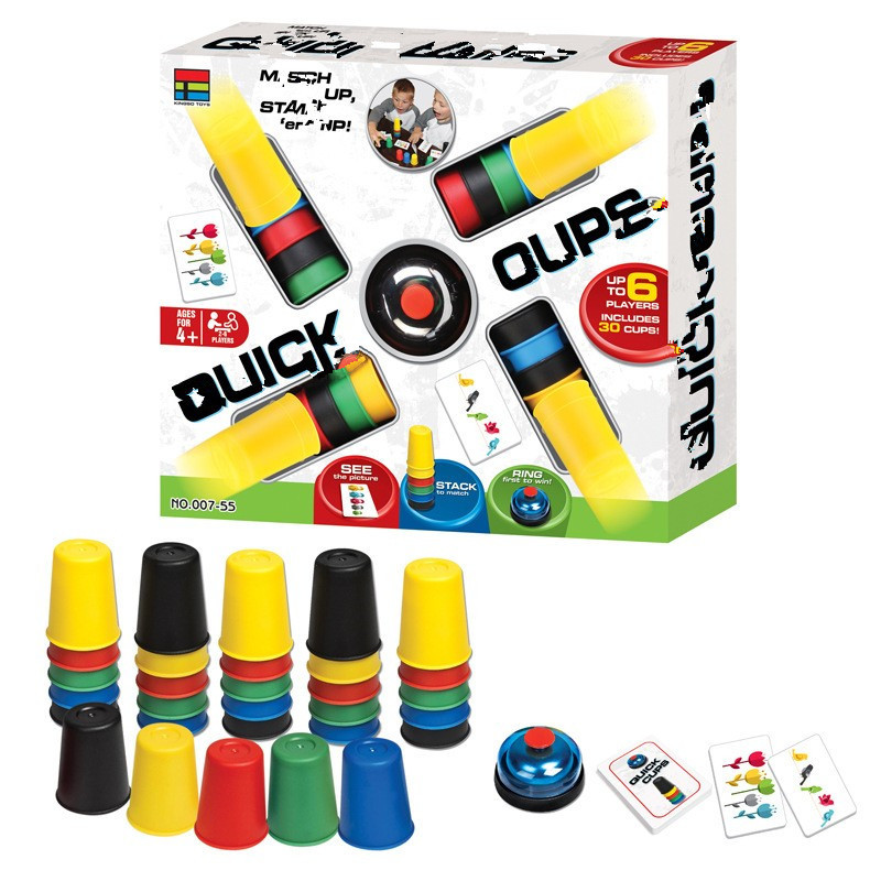 Party Games For 5 Year Olds Indoors - Спортивные штабелируемые чашки, пластиковые карточные игры,