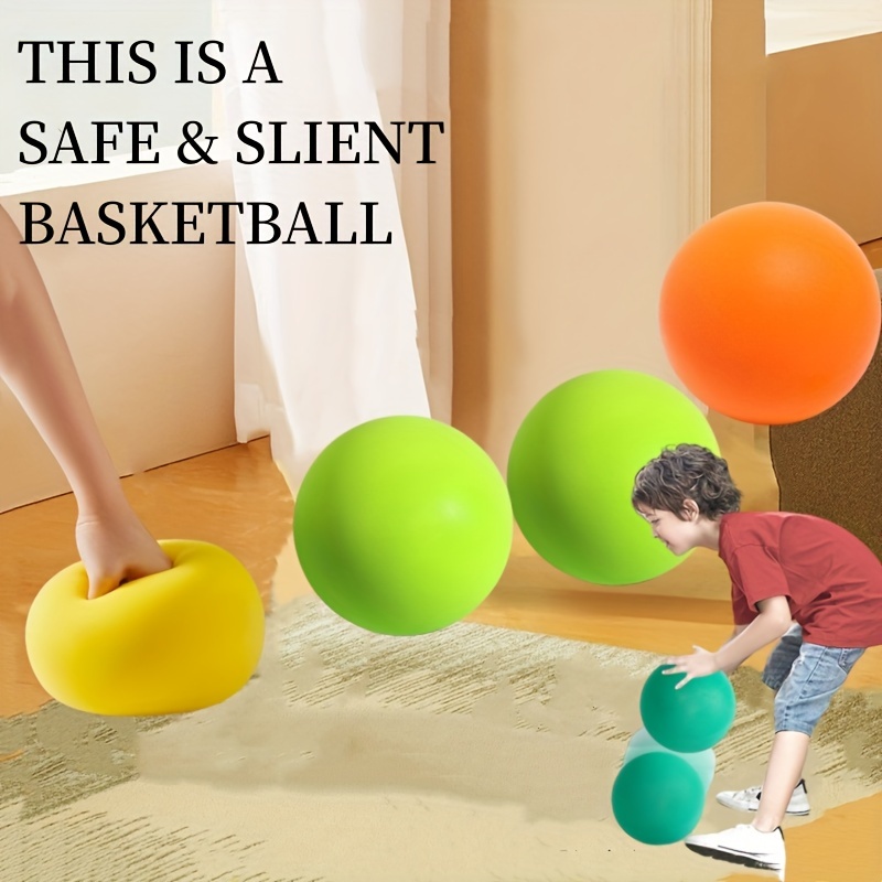 Party Games For 5 Year Olds Indoors - Детские тихие игрушки-мячи, высокоэластичные губчатые баскетбольные