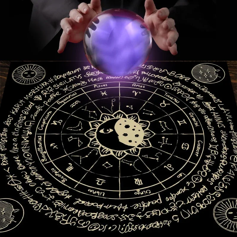 Zodiac Party Games - Ткань для Таро с изображением Зодиака,